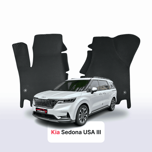 Fußmatten EVAMATS für Kia Sedona USA III gen 2014-2020 jahr MINIVAN