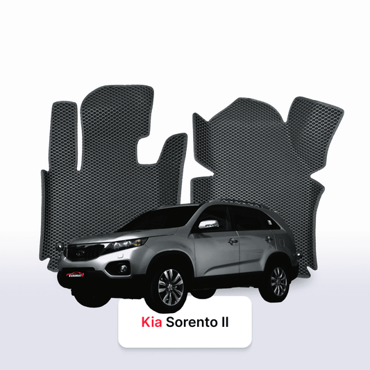 Fußmatten EVAMATS für Kia Sorento II Gen 2009–2014, SUV, 7-Sitzer