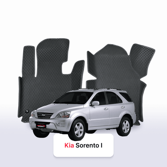 Fußmatten EVAMATS für Kia Sorento I Gen 2002–2011, SUV, 7-Sitzer