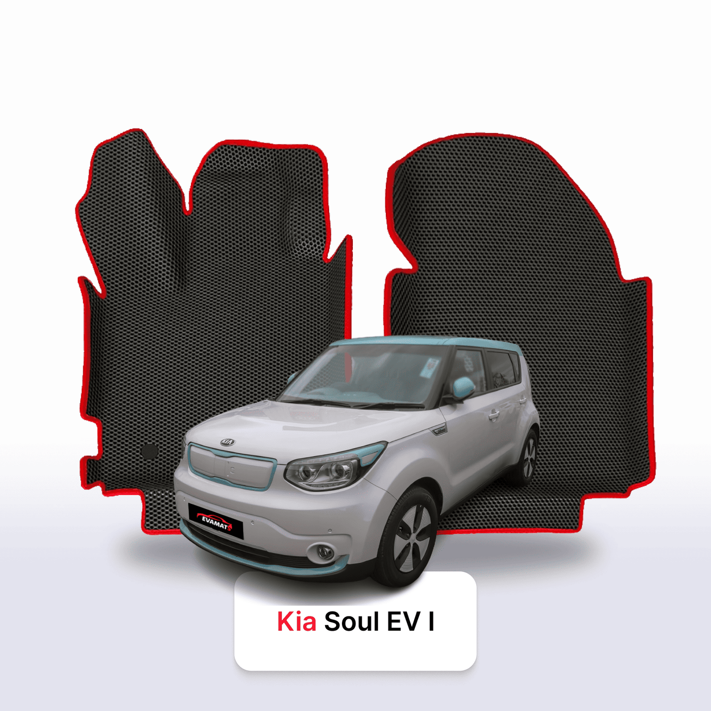 Fußmatten EVAMATS für Kia Soul EV I gen 2014-2019 jahr SCHÄGHECK 5 türer