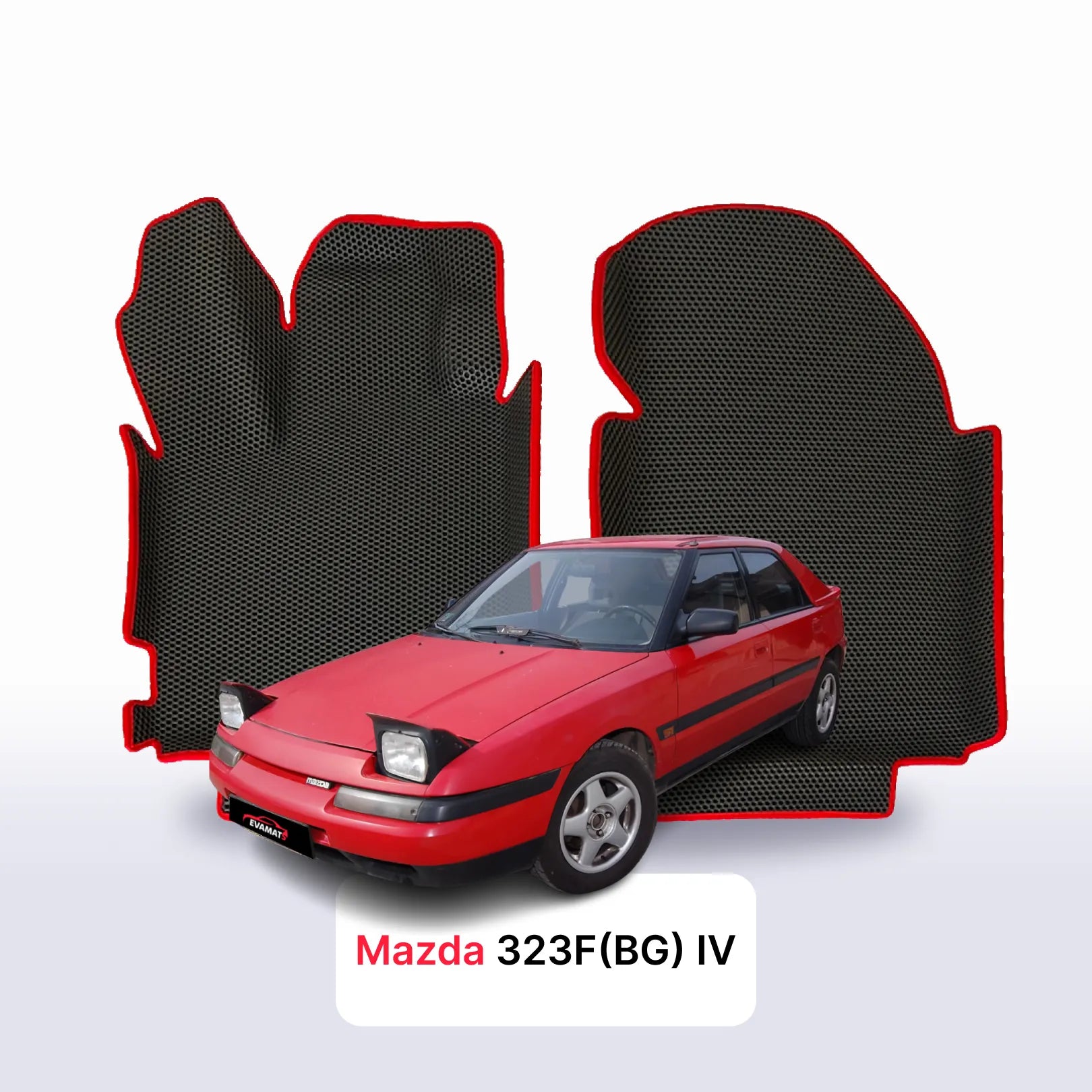 Fußmatten EVAMATS für Mazda 323F BG 4 gen 1989-1996 jahr SCHÄGHECK/LIFTBACK