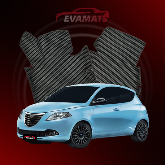 Fußmatten EVAMATS für Lancia Ypsilon (Typ 846) 3. Generation 2011-2023 Jahr FLIEßHECK 3-Türer