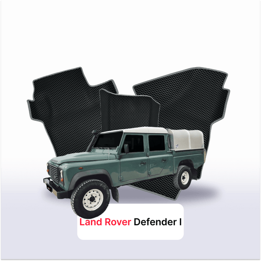 Fußmatten EVAMATS für Land Rover Defender 1 Gen 1983-2016 Jahr PICK-UP Doppelkabine