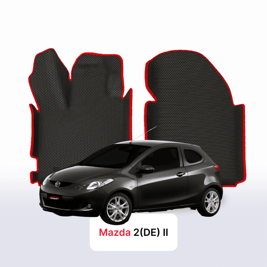 Fußmatten EVAMATS für Mazda 2(DE) 2 gen 2007-2010 rok HATCHBACK 3 Türer
