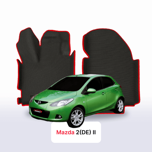 Fußmatten EVAMATS für Mazda 2(DE) 2. Generation 2007-2014 Jahr FLIEßHECK 5-Türer