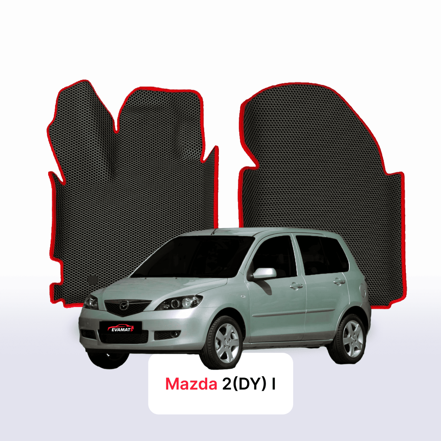 Fußmatten EVAMATS für Mazda 2(DY) 1 gen 2003-2007 jahr SCHÄGHECK 5 türer