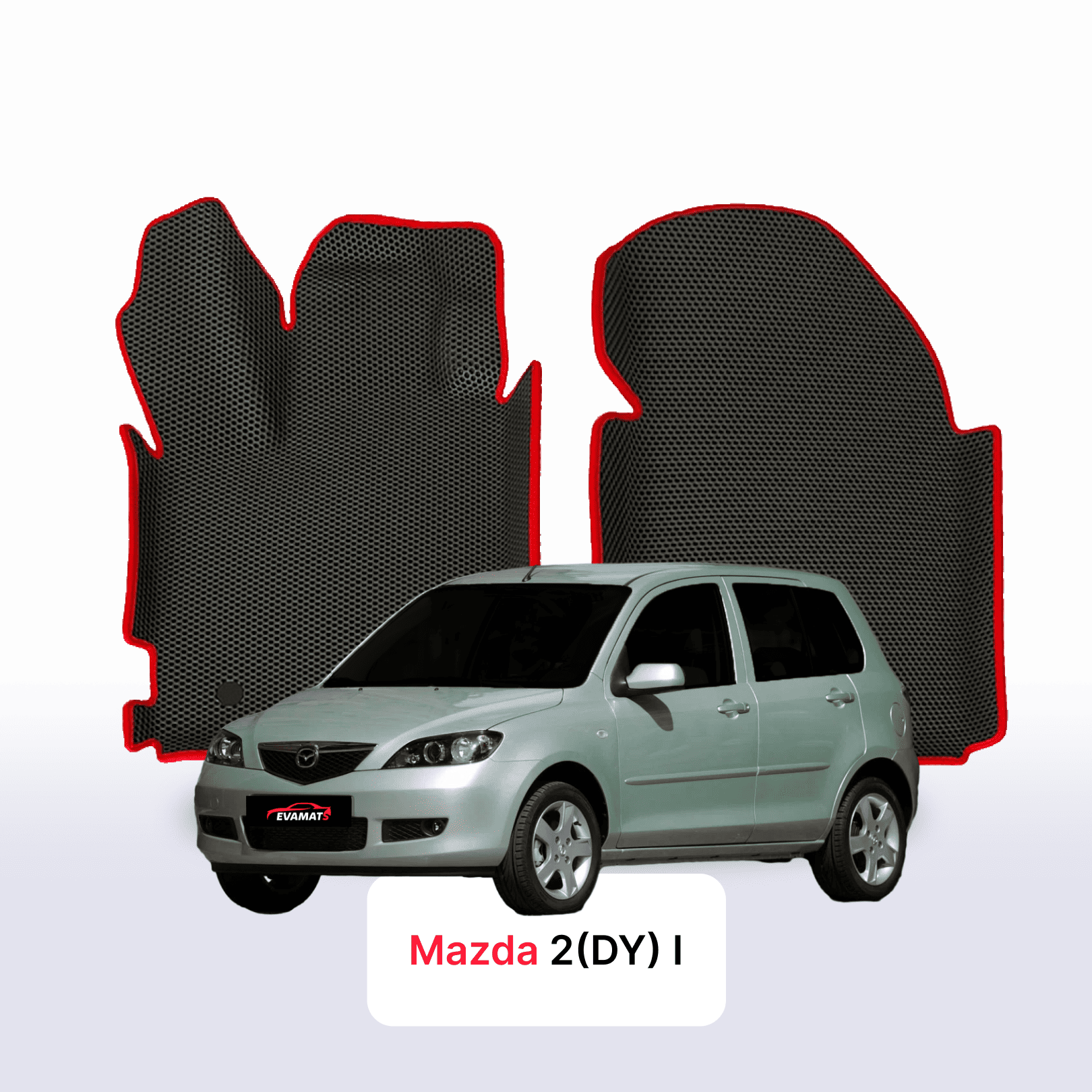 Fußmatten EVAMATS für Mazda 2(DY) 1 gen 2003-2007 jahr SCHÄGHECK 5 türer