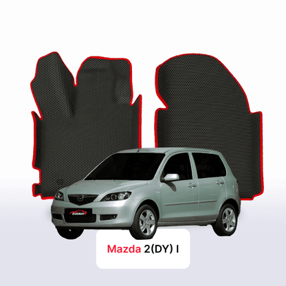 Fußmatten EVAMATS für Mazda 2(DY) 1 gen 2003-2007 jahr SCHÄGHECK 5 türer