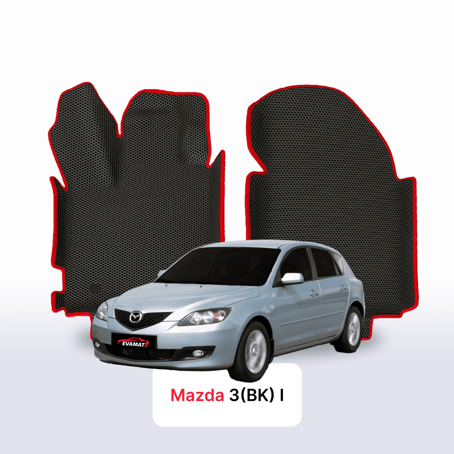 Fußmatten EVAMATS für Mazda 3(BK) 1 gen 2003-2009 jahr SCHÄGHECK 5 türer