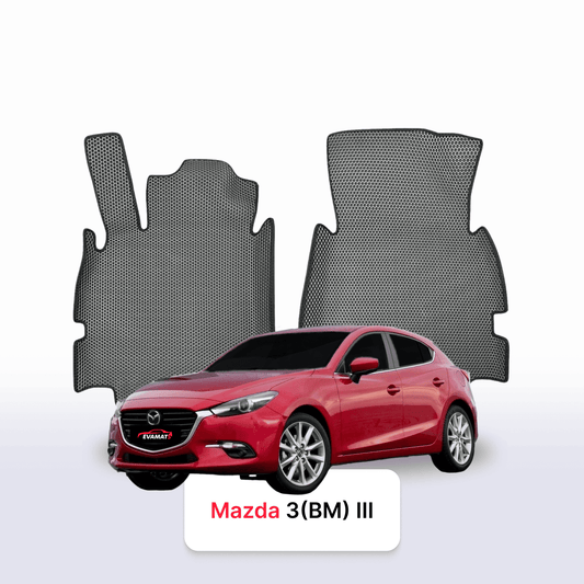 Fußmatten EVAMATS für Mazda 3(BM) 3. Generation 2013-2019 Jahr FLIEßHECK 5-Türer