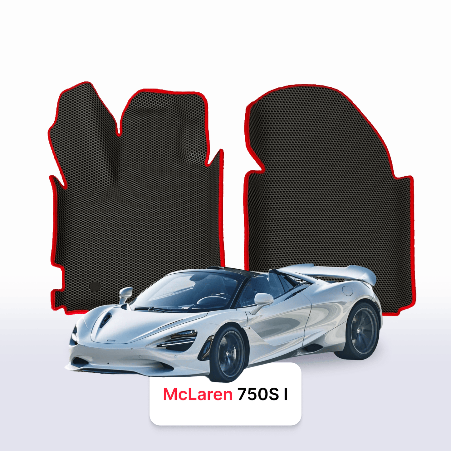 Fußmatten EVAMATS für McLaren 750S 1. Generation 2023-2024 Jahr ROADSTER Spider