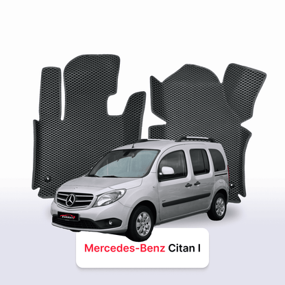 Fußmatten EVAMATS für Mercedes-Benz Citan 1. Generation (W415) 2012 – 2021 Jahr KOMBIVAN