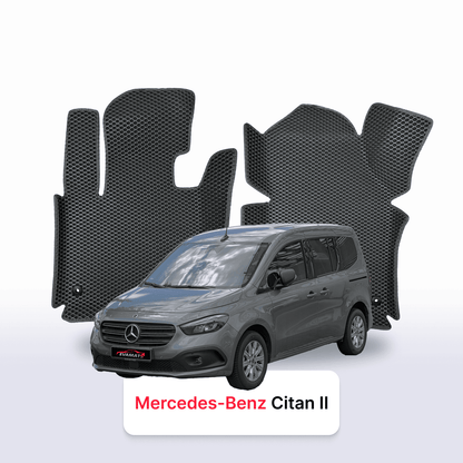 Fußmatten EVAMATS für Mercedes-Benz Citan 2. Generation (W420) 2021-2024 Jahr KOMBIVAN