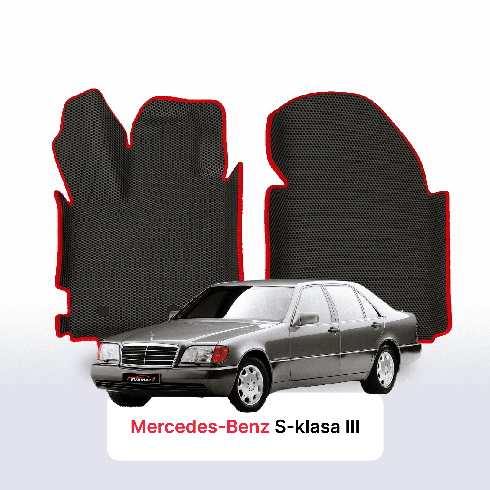 Fußmatten EVAMATS für Mercedes-Benz S-klasa 3 gen (W140) 1991-1998 jahr LONG LIMOUSINE