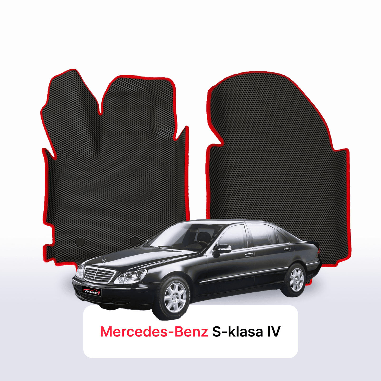 Fußmatten EVAMATS für Mercedes-Benz S-Klasse 4. Generation (W220) 1998 – 2005, lange Limousine