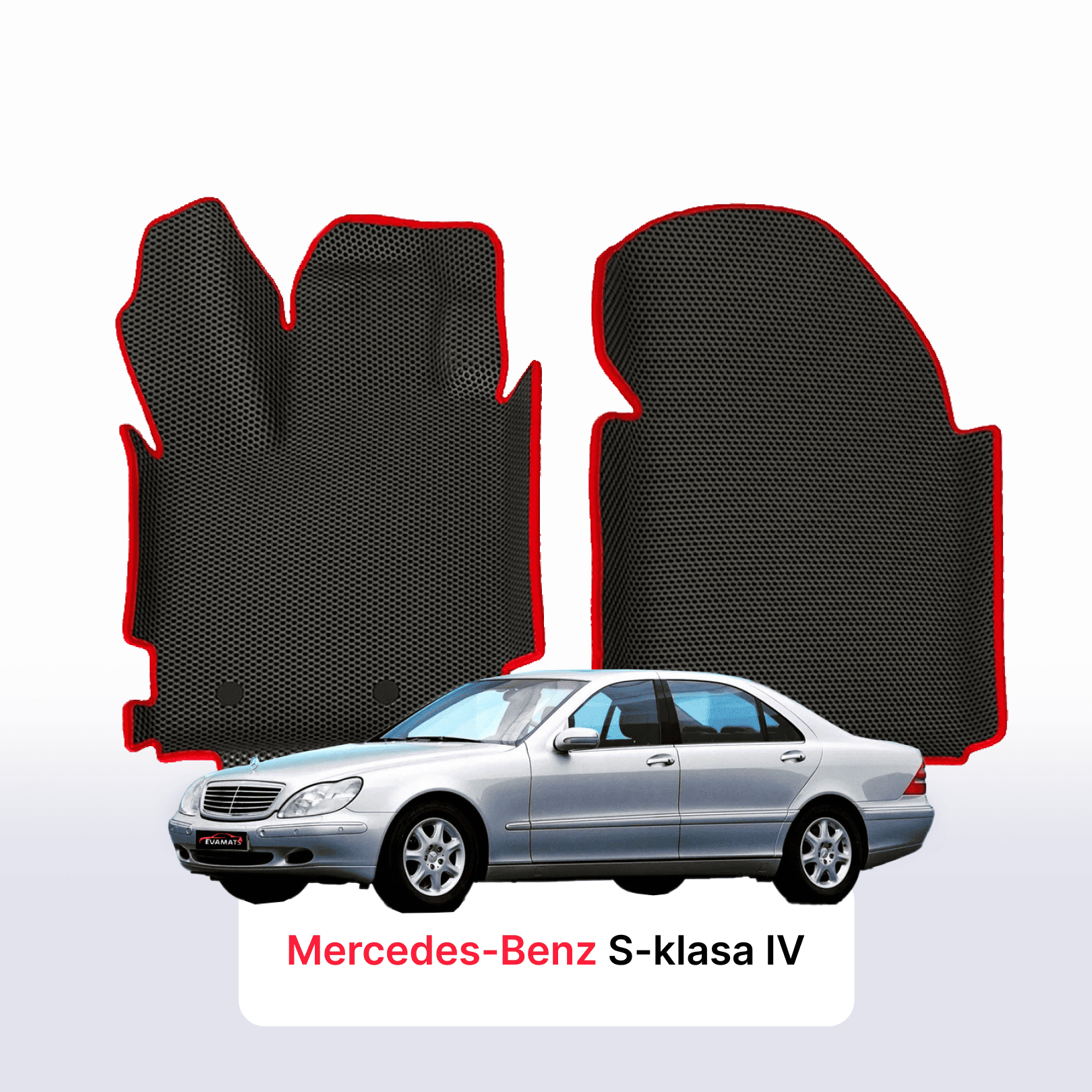Fußmatten EVAMATS für Mercedes-Benz S-klasa 4 gen (W220) 1998-2005 jahr LIMOUSINE
