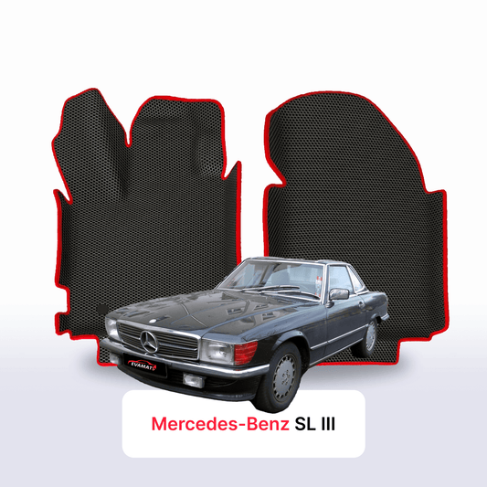Fußmatten EVAMATS für Mercedes-Benz SL 3. Generation (R107) 1971 – 1989 Baujahr COUPE
