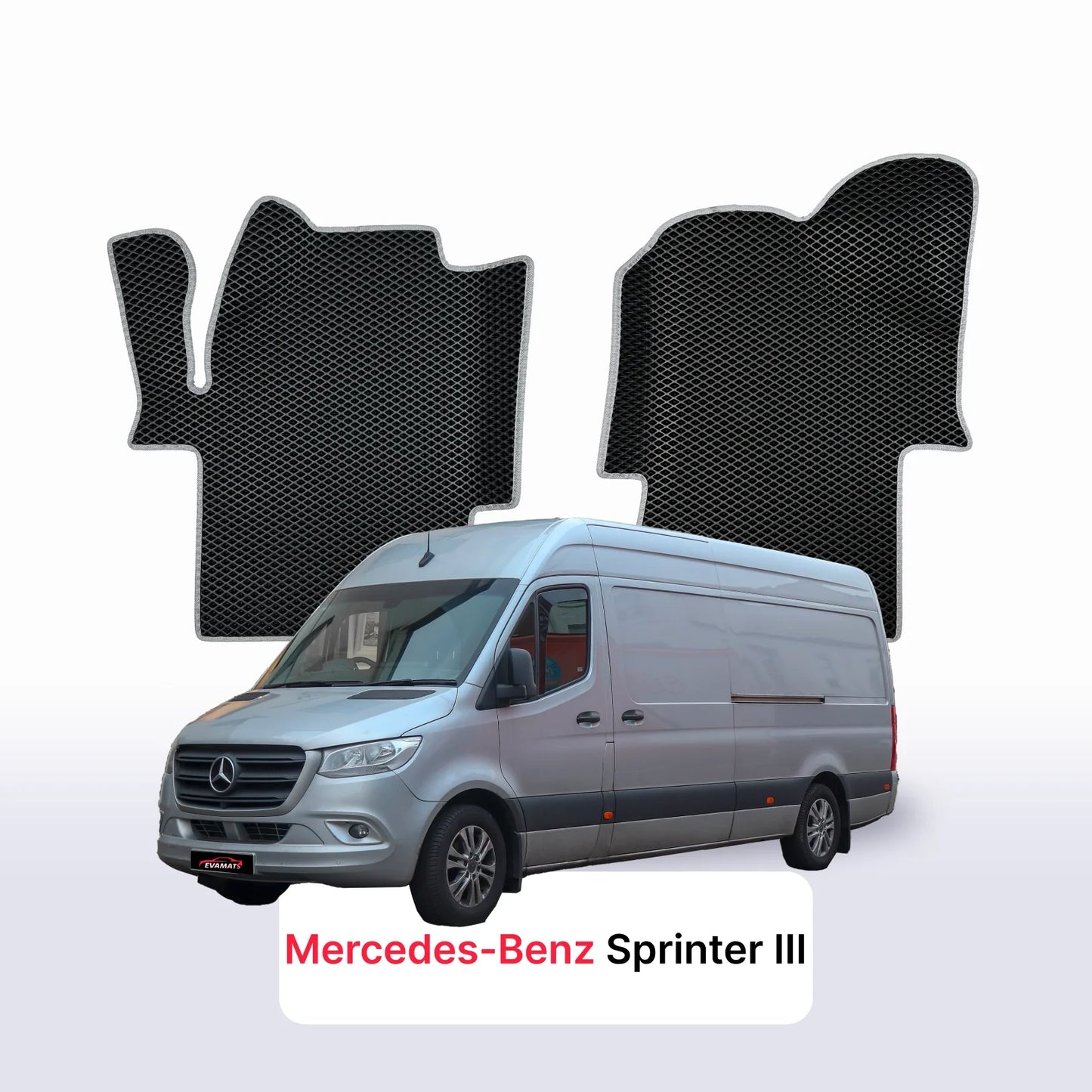 Fußmatten EVAMATS für Mercedes-Benz Sprinter 3. Generation (W907) 2018-2025 Baujahr VAN