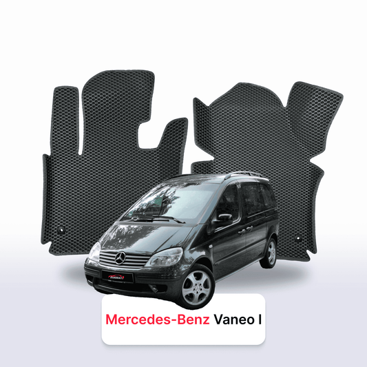 Fußmatten EVAMATS für Mercedes-Benz Vaneo (W414) 2001–2005 Baujahr MINIVAN 7-Sitzer