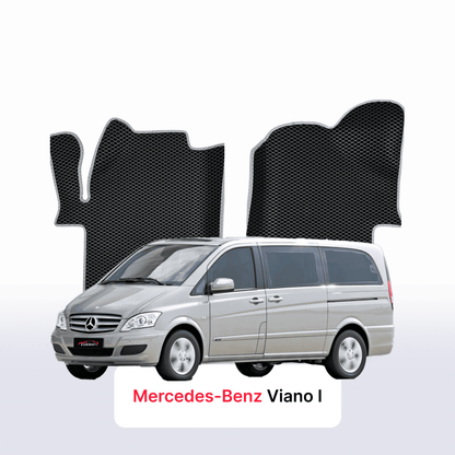 Fußmatten EVAMATS für Mercedes-Benz Viano (W639) 2003 – 2014 Jahre LANGER MINIVAN