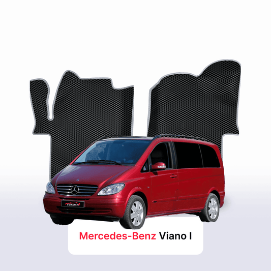Fußmatten EVAMATS für Mercedes-Benz Viano (W639) 2003–2014 Baujahr MINIVAN