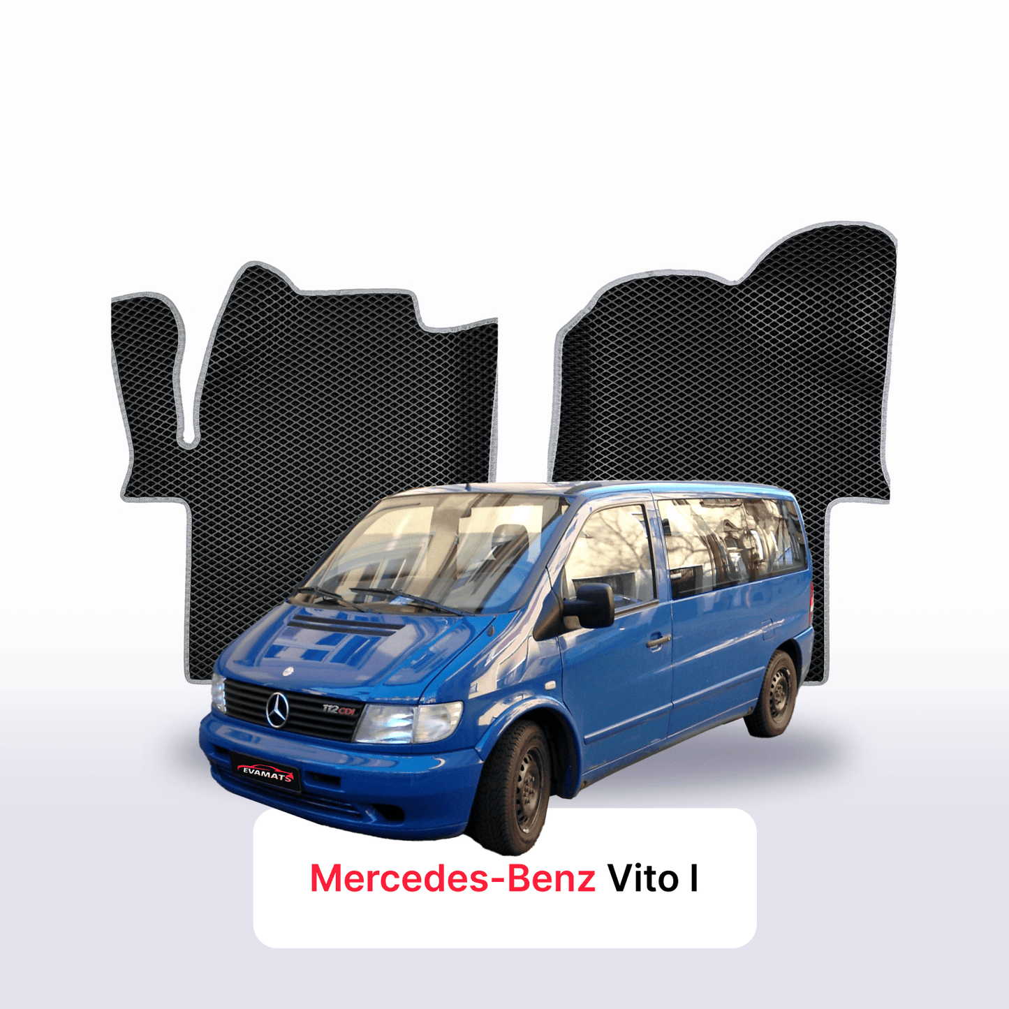 Fußmatten EVAMATS für Mercedes-Benz Vito (W638) 1996 – 2003 Baujahr MINIVAN