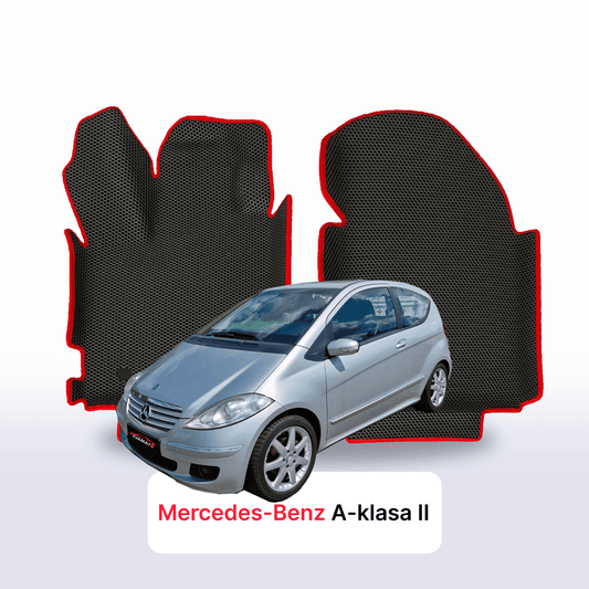 Fußmatten EVAMATS für Mercedes-Benz A-Klasse 2. Generation (W169) Baujahr 2004 – 2012, Schrägheck, 3-türig
