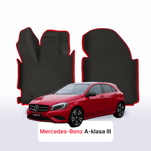 Fußmatten EVAMATS für Mercedes-Benz A-Klasse 3. Generation (W176) 2012 – 2018 Jahr FLIEßHECK 5-Türer