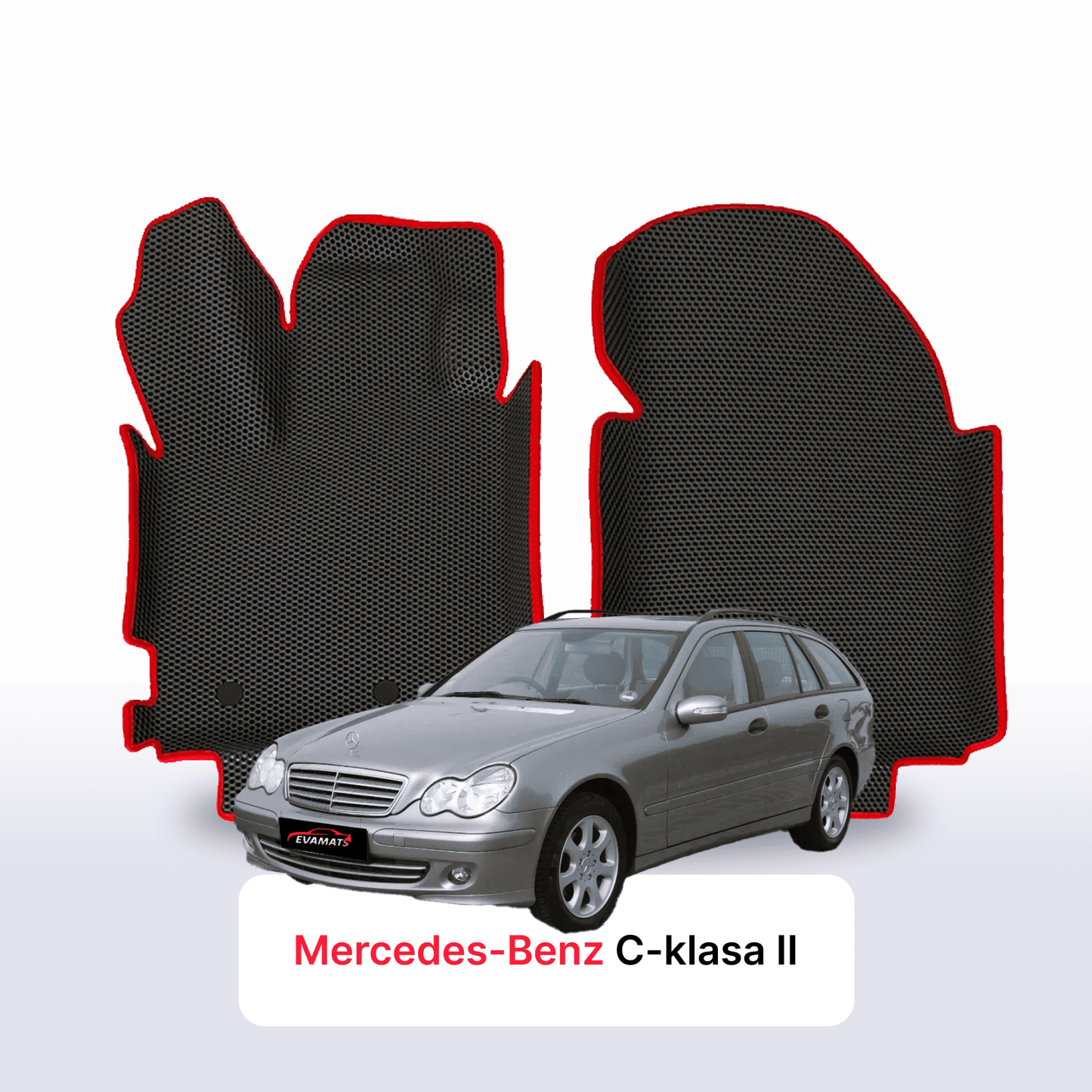 Fußmatten EVAMATS für Mercedes-Benz C-Klasse 2. Generation (W203) 2000–2007 Baujahr KOMBI
