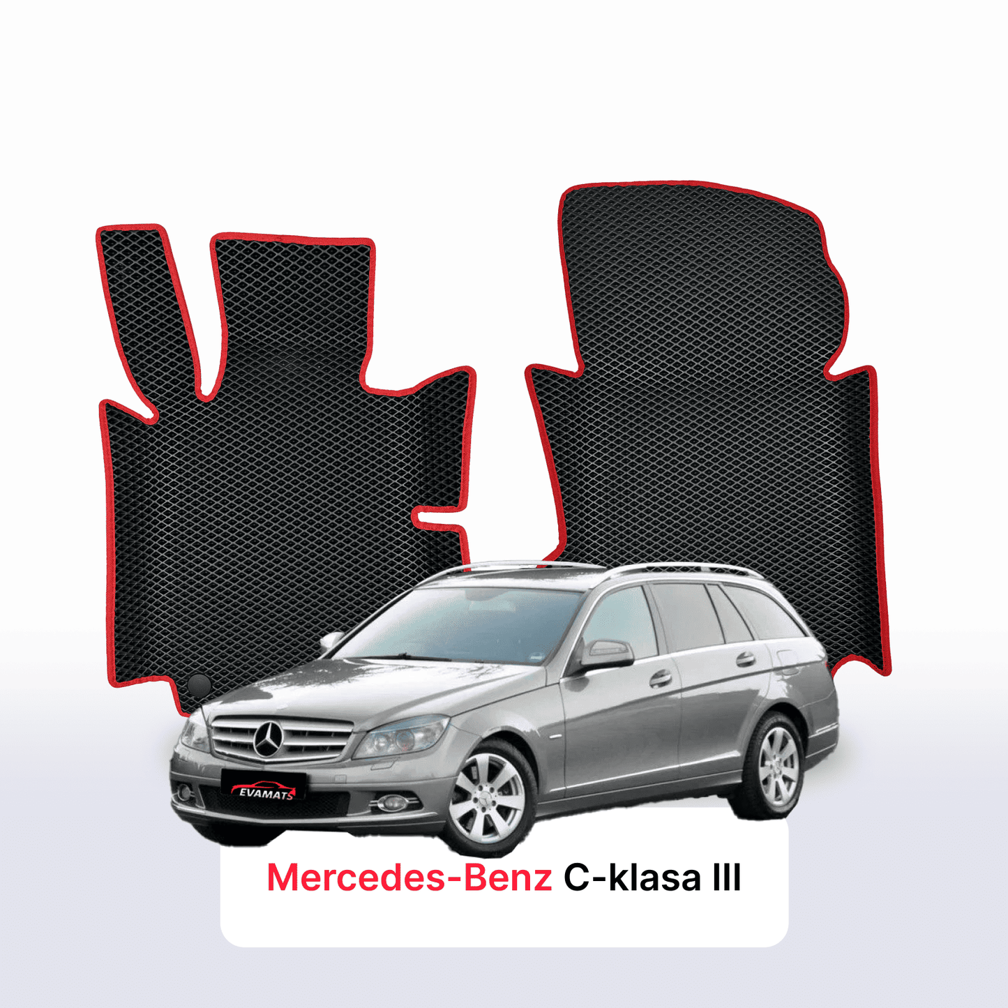 Fußmatten EVAMATS für Mercedes-Benz C-Klasse 3. Generation (W204) 2007–2014 Baujahr KOMBI