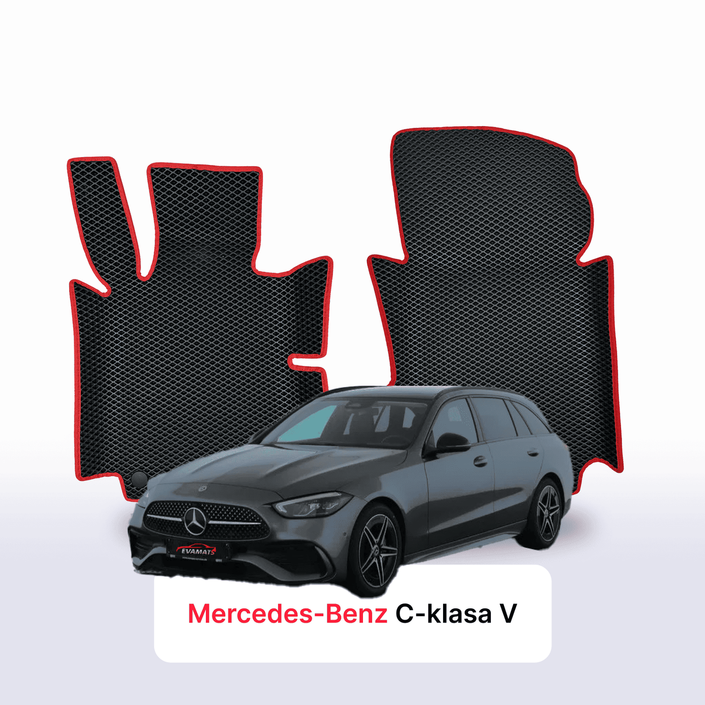 Fußmatten EVAMATS für Mercedes-Benz C-Klasse 5. Generation (W206) 2021-2024 Jahr KOMBI
