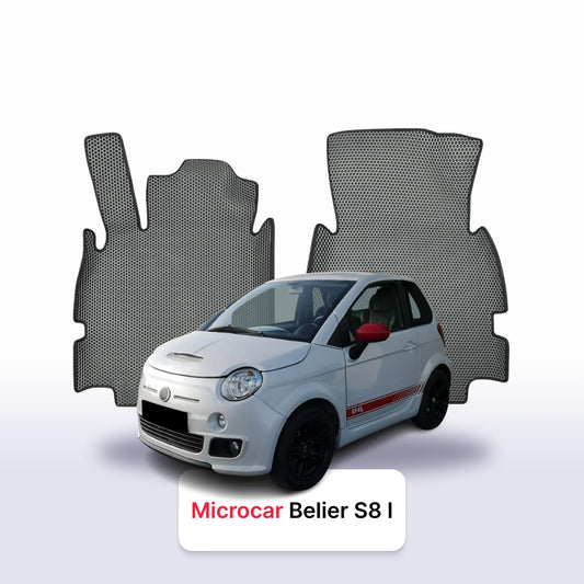 Car mats EVAMATS for Microcar Belier S8 1 gen 2014-2020 year HATCHBACK 3 door