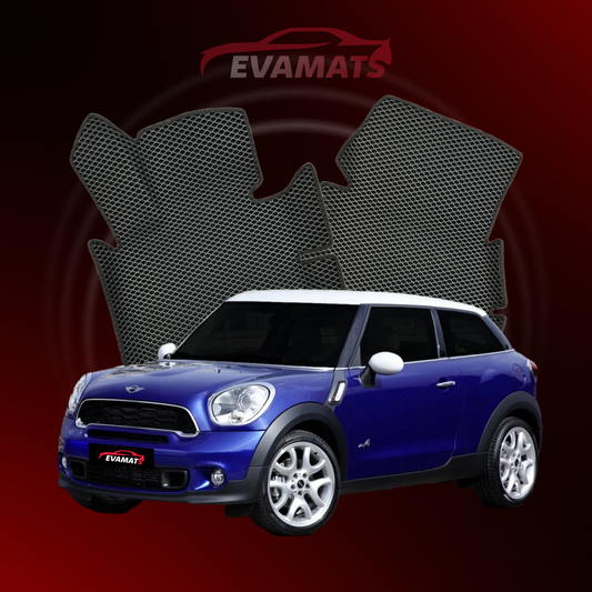 Fußmatten EVAMATS für Mini Paceman (R61) 1. Generation 2012-2016 Jahr Cooper S Schrägheck 3-türig