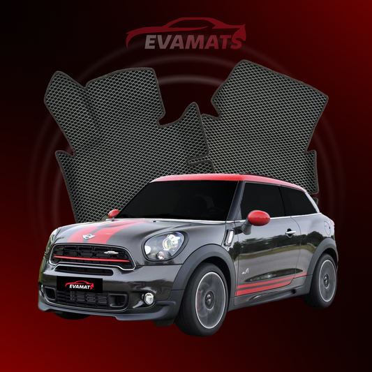 Fußmatten EVAMATS für Mini Paceman (R61) 1. Generation 2012-2016 Jahr FLIEßHECK 3-Türer