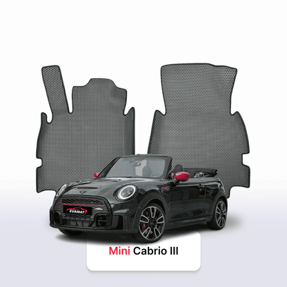 Fußmatten EVAMATS für Mini Cabrio JCW 3 Gen 2015-2025 Jahr CABRIO