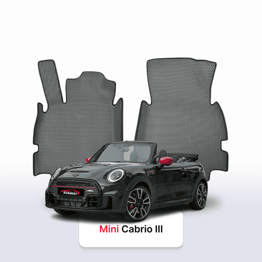 Fußmatten EVAMATS für Mini Cabrio JCW 3 Gen 2015-2025 Jahr CABRIO