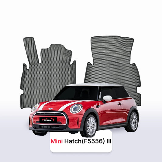 Fußmatten EVAMATS für Mini Hatch (F5556) 3. Generation 2013-2025 Jahr FLIEßHECK 3-Türer