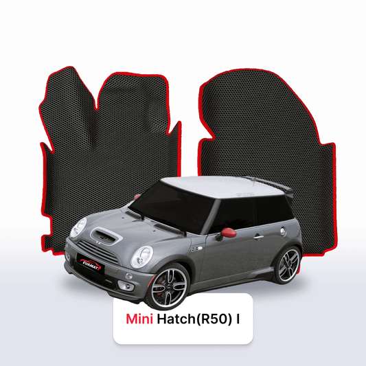 Fußmatten EVAMATS für Mini Hatch (R50) 1. Generation 2000-2006 Jahr JCW HATCHBACK 3-Türer