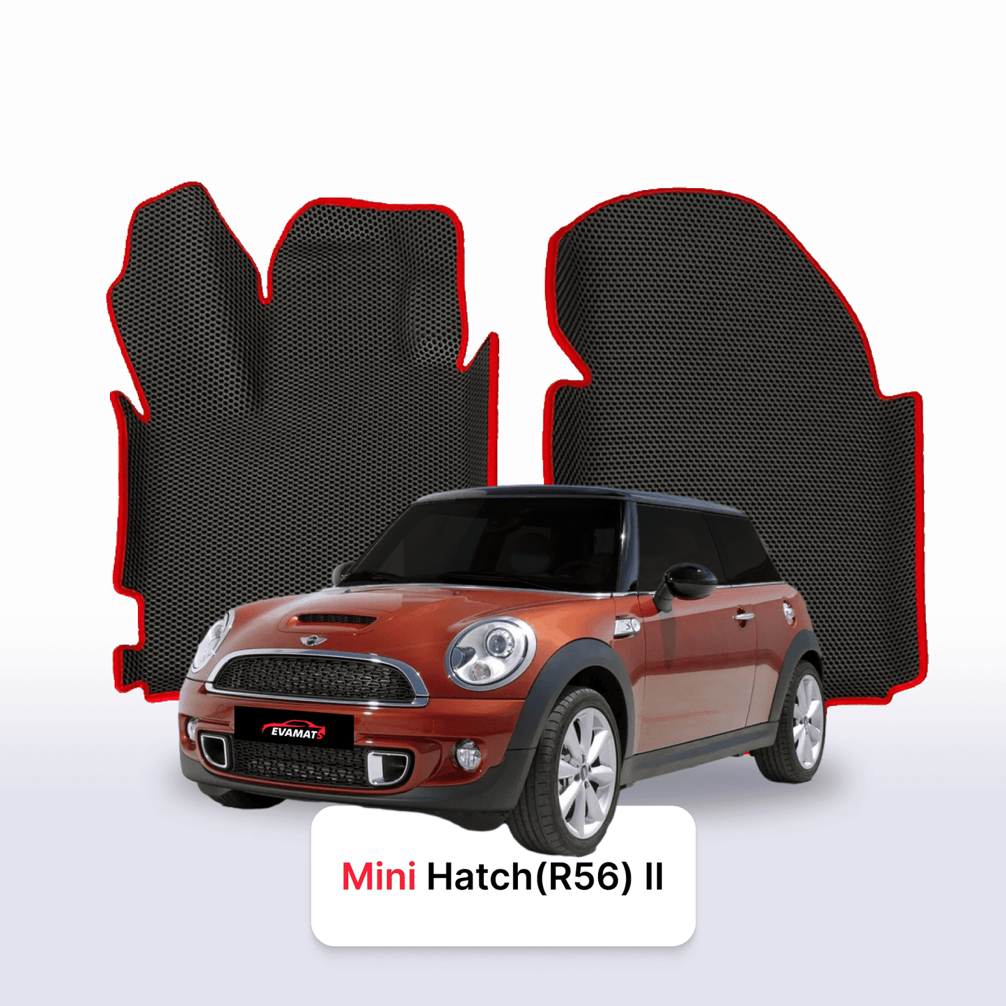Fußmatten EVAMATS für Mini Hatch(R56) 2 gen 2006-2013 jahr Cooper S SCHÄGHECK 3 türer