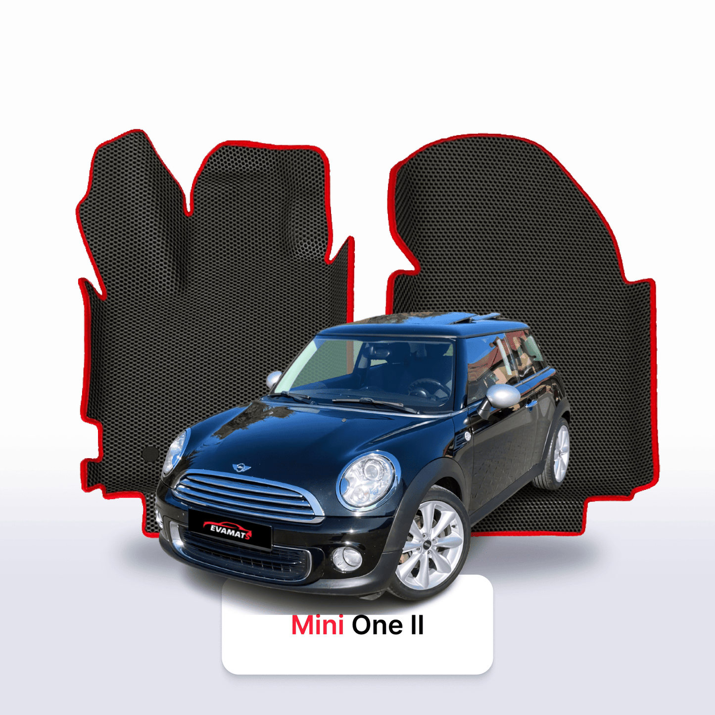 Fußmatten EVAMATS für Mini One 2 gen 2007-2014 jahr SCHÄGHECK 3 türer