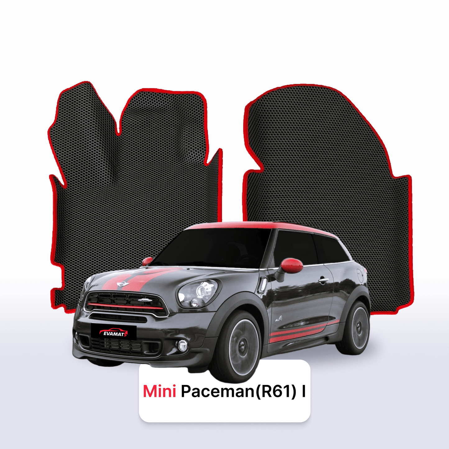 Fußmatten EVAMATS für Mini Paceman (R61) 1. Generation 2012-2016 Jahr FLIEßHECK 3-Türer