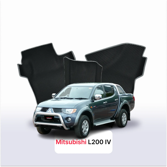 Fußmatten EVAMATS für Mitsubishi L200 vor-facelift 4 gen 2005-2011 jahr Pick-Up  doppelkabine