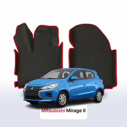 Fußmatten EVAMATS für Mitsubishi Mirage 2 gen 2012-2023 jahr SCHÄGHECK 5 türer