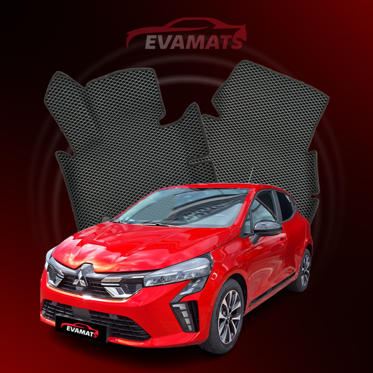 Fußmatten EVAMATS für Mitsubishi Colt (Z30) 6. Generation 2002–2012, Schrägheck, 3-türig