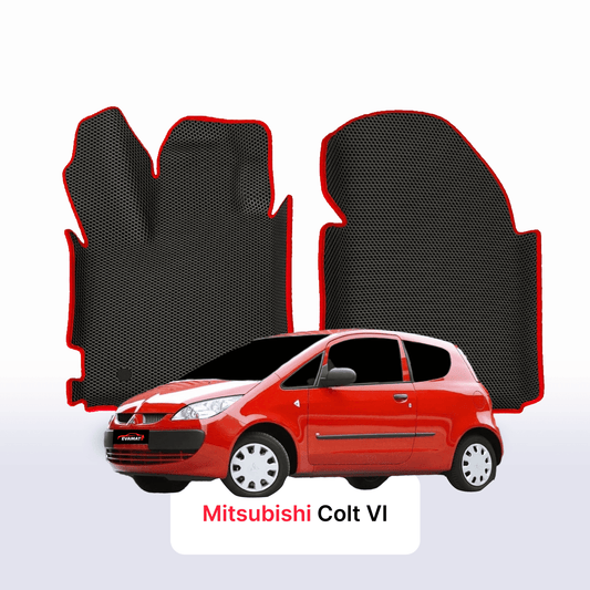 Fußmatten EVAMATS für Mitsubishi Colt (Z30) 6. Generation 2002–2012, Schrägheck, 3-türig