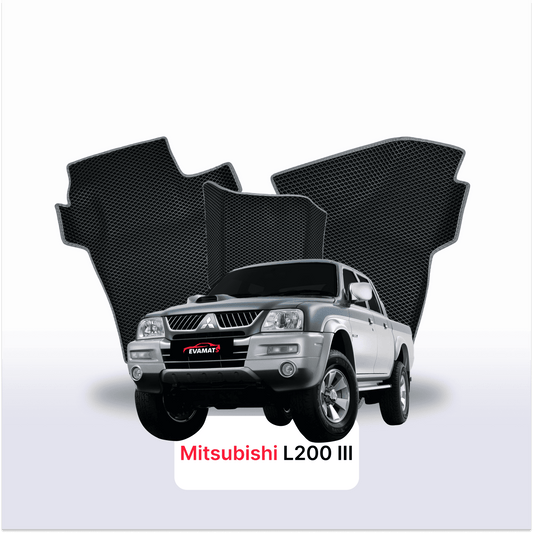 Fußmatten EVAMATS für Mitsubishi L200 3. Generation 1996-2006 Jahr PICK-UP Doppelkabine