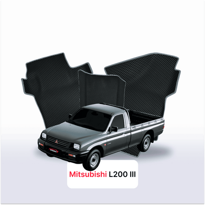 Fußmatten EVAMATS für Mitsubishi L200 3. Generation 1996-2006 Baujahr PICK-UP Einzelkabine