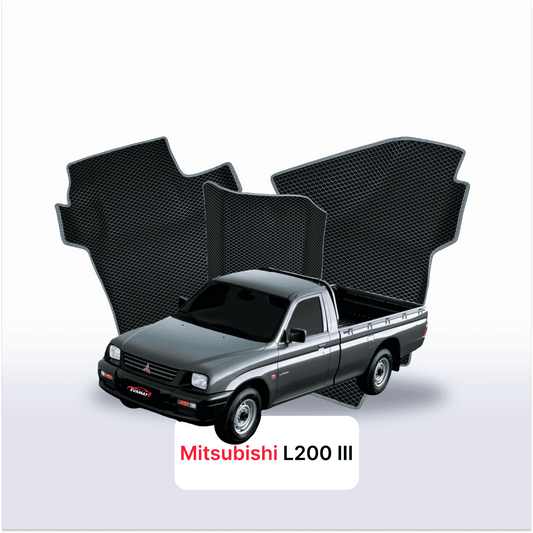 Fußmatten EVAMATS für Mitsubishi L200 3. Generation 1996-2006 Baujahr PICK-UP Einzelkabine