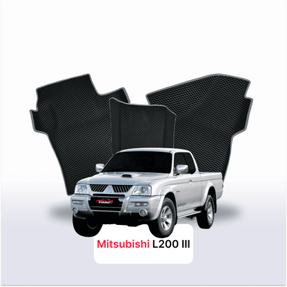Fußmatten EVAMATS für Mitsubishi L200 3. Generation 1996-2006 Baujahr PICK-UP mit eineinhalb Kabinen