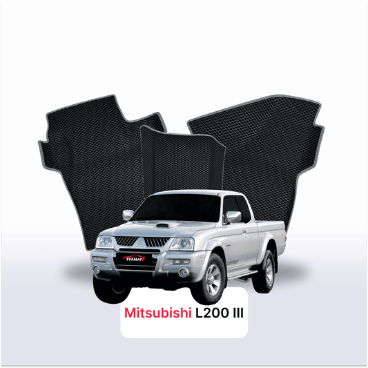 Fußmatten EVAMATS für Mitsubishi L200 3. Generation 1996-2006 Baujahr PICK-UP mit eineinhalb Kabinen